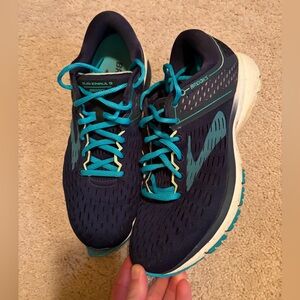 Navy Brooks Running Shoes